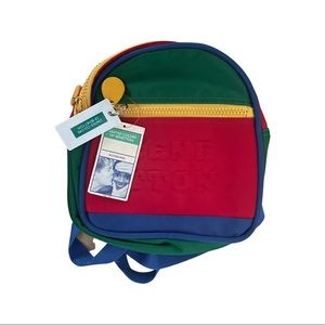 United Colors of Benetton multi colored kids backpack